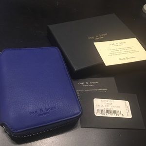 Rag & Bone Small Zip around wallet Cobalt